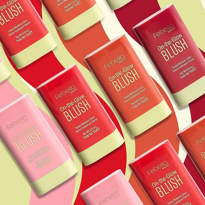 Blush Stick Febella On-the-Glow — Efeito Natural e Luminoso